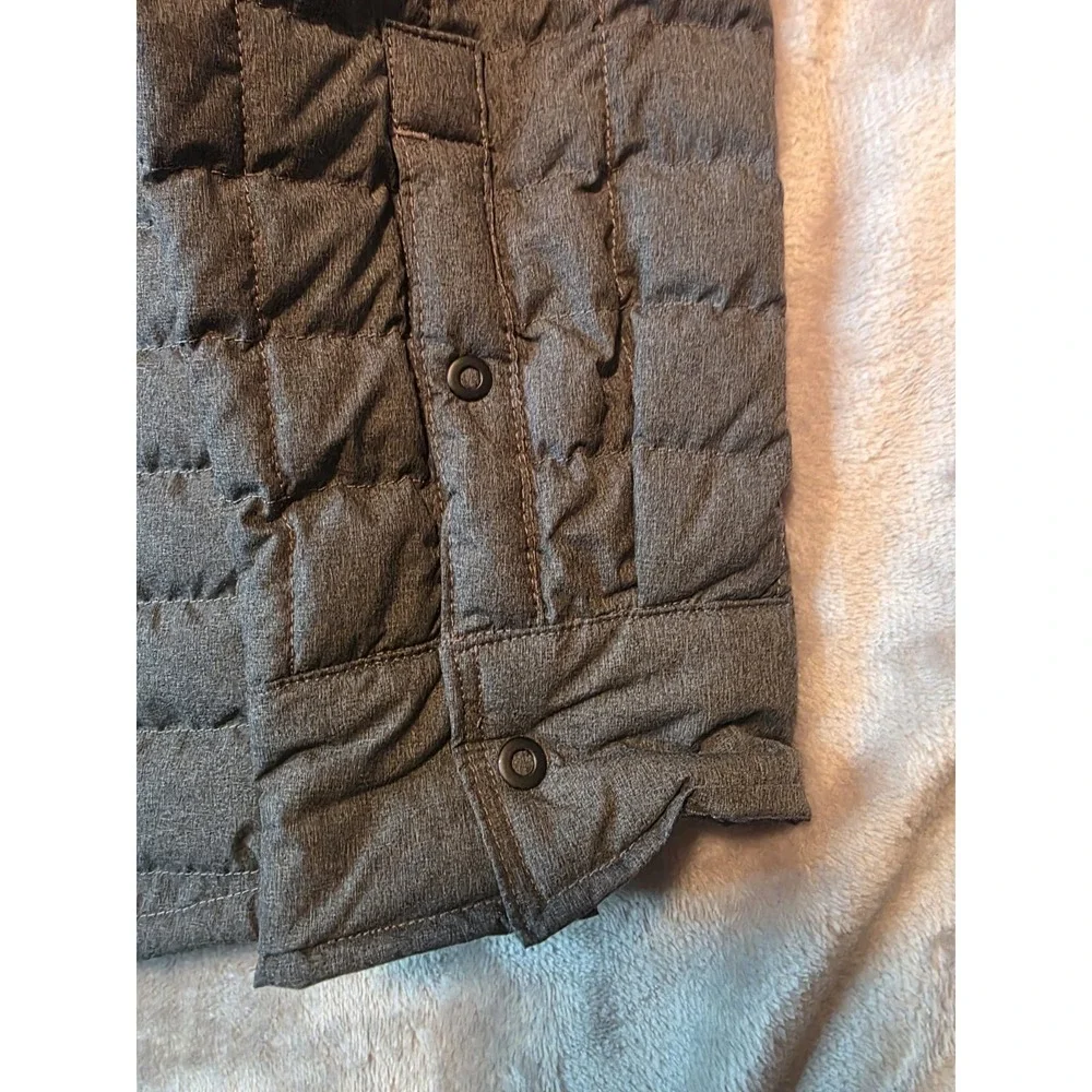 The North Face Men's Jacket Xl Gray ThermoBall Insulated Shirt Primaloft